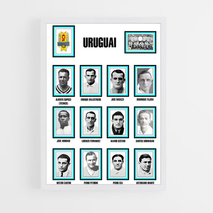 ap-uruguay national football team-3 cadre Blanc