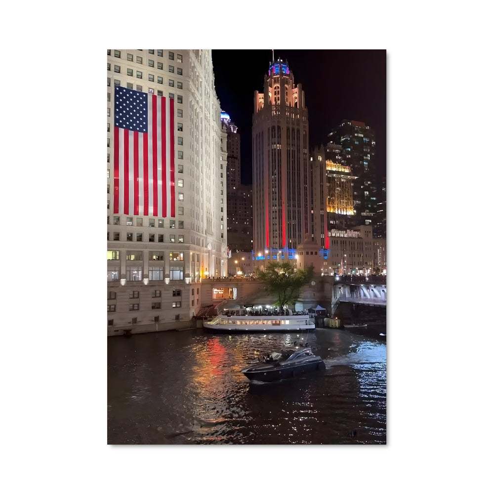 Poster Chicago Nocturne