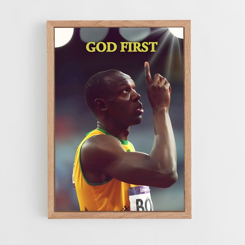 ap-usain bolt-4 cadre Bois clair