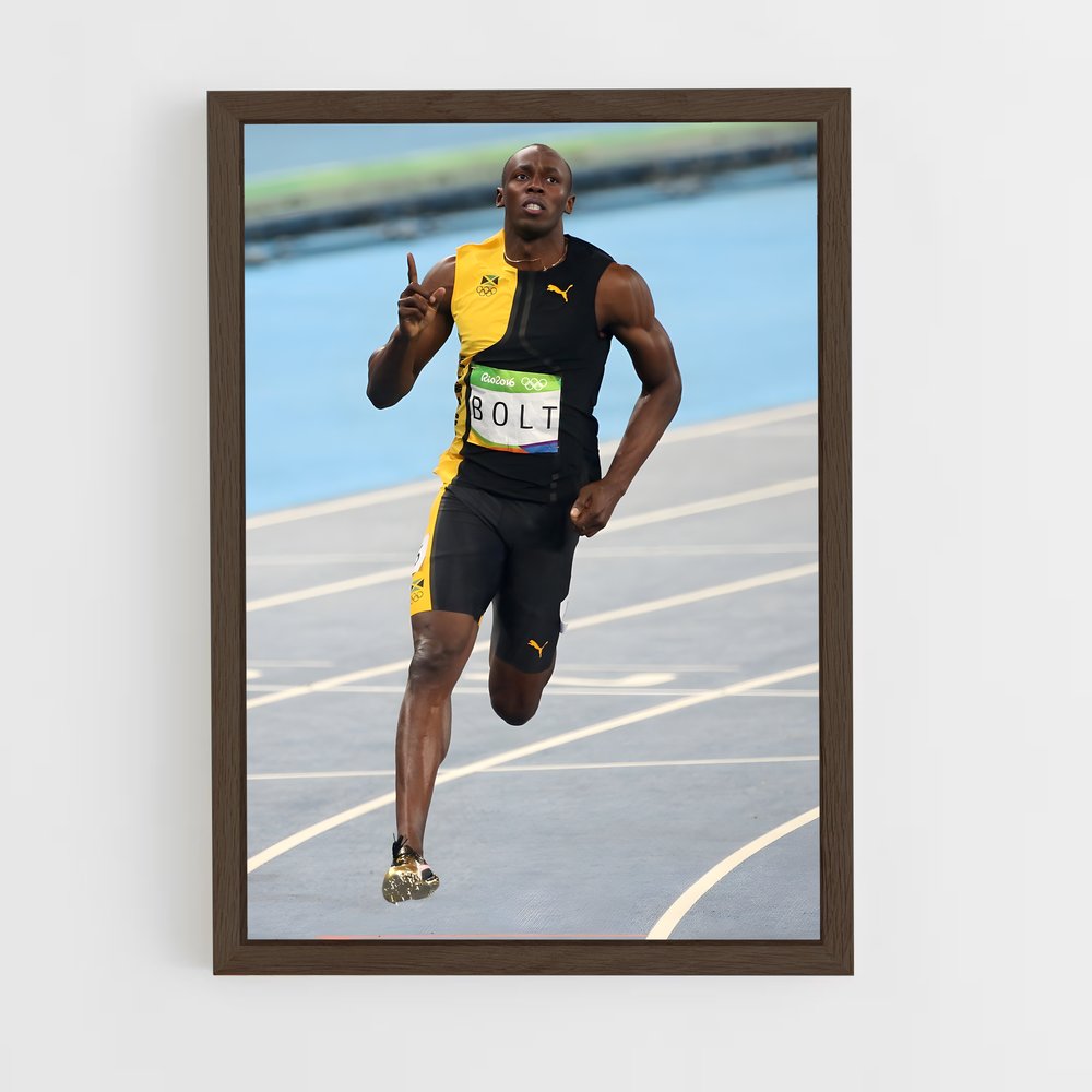 ap-usain bolt-6 cadre Bois foncé