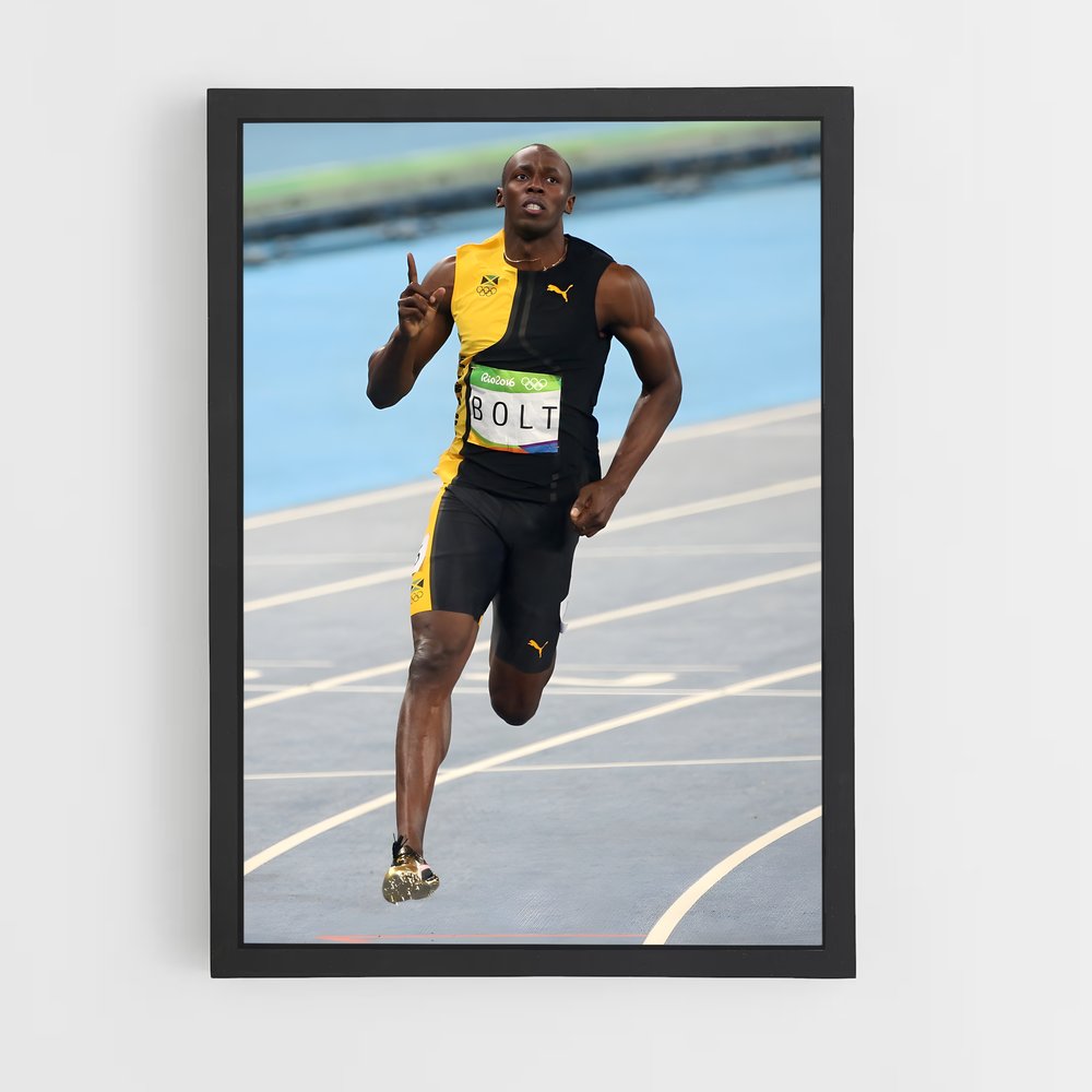 ap-usain bolt-6 cadre Noir