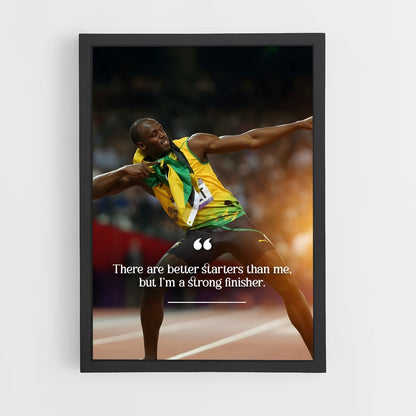 ap-usain bolt-7 cadre Noir