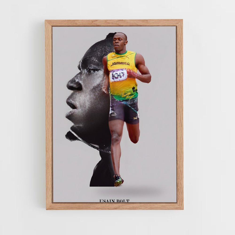ap-usain bolt-9 cadre Bois clair