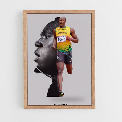 ap-usain bolt-9 cadre Bois clair