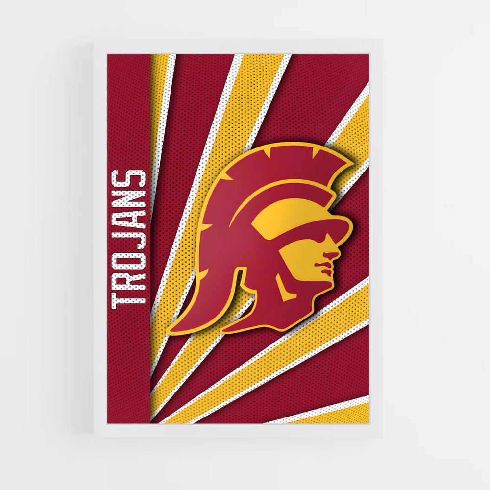 ap-usc trojans-6 cadre Blanc