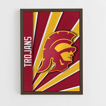 ap-usc trojans-6 cadre Bois foncé