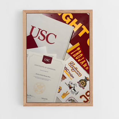 ap-usc trojans-8 cadre Bois clair