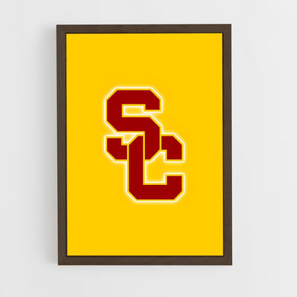 ap-usc trojans-9 cadre Bois foncé