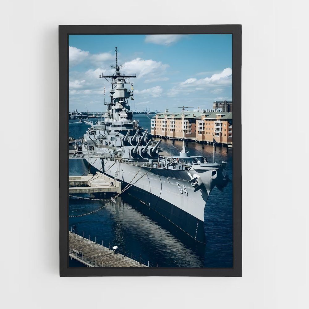 ap-uss wisconsin-4 cadre Noir