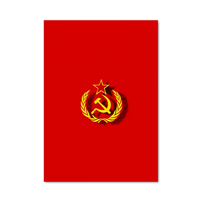 Poster Drapeau Rouge
