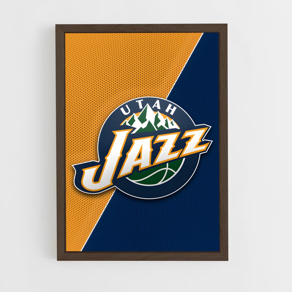ap-utah jazz-1 cadre Bois foncé