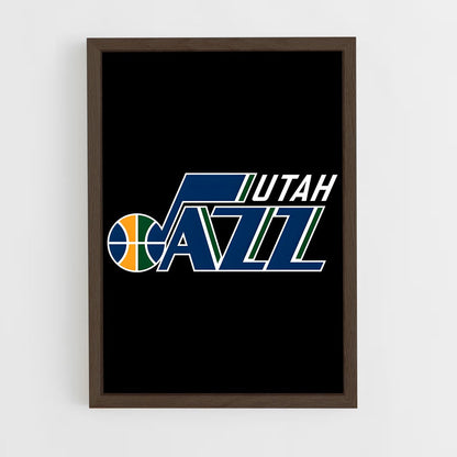 ap-utah jazz-5 cadre Bois foncé