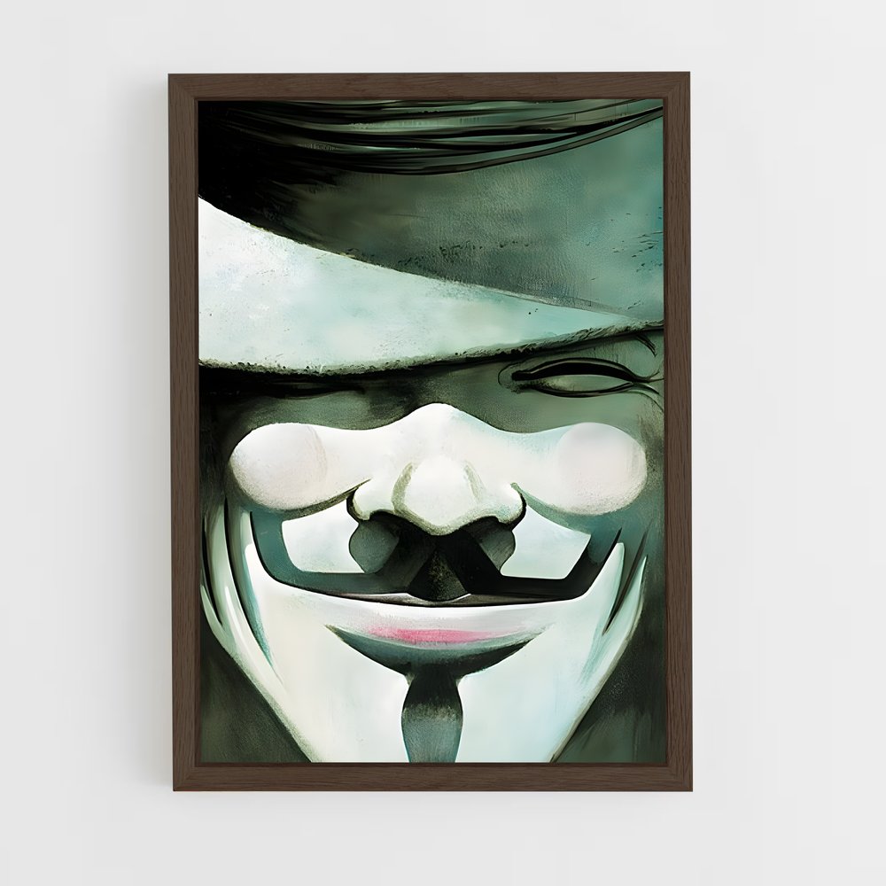 ap-v for vendetta-5 cadre Bois foncé