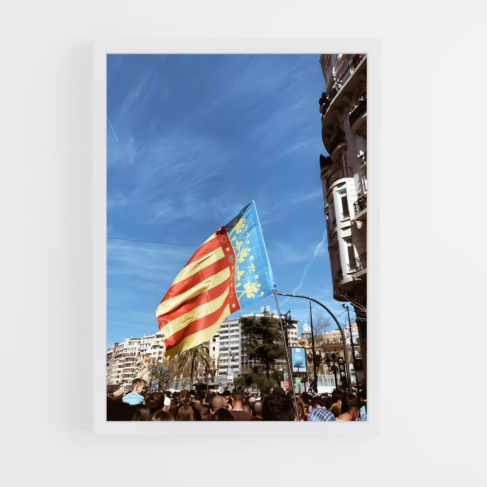 ap-valencia flag-2 cadre Blanc