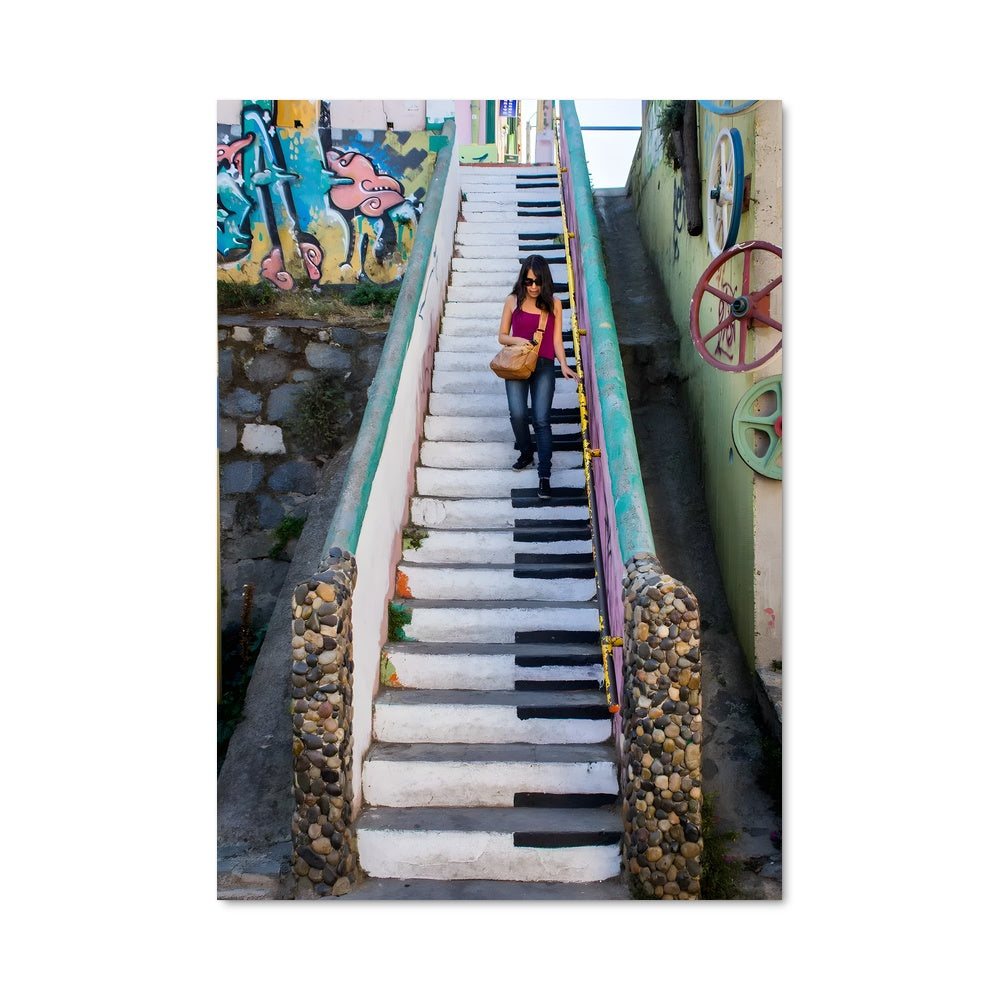 Poster Escaliers de Valparaiso