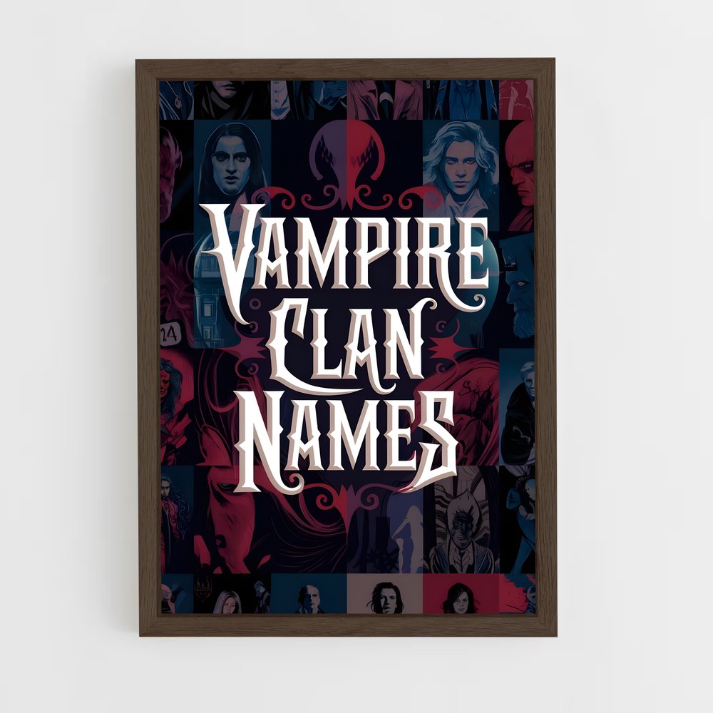 ap-vampire clans-2 cadre Bois foncé