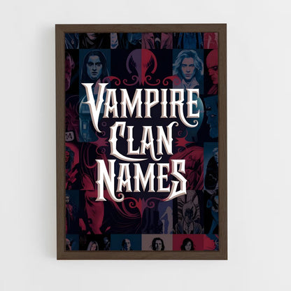ap-vampire clans-2 cadre Bois foncé