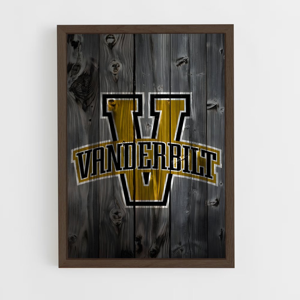 ap-vanderbilt commodores-1 cadre Bois foncé