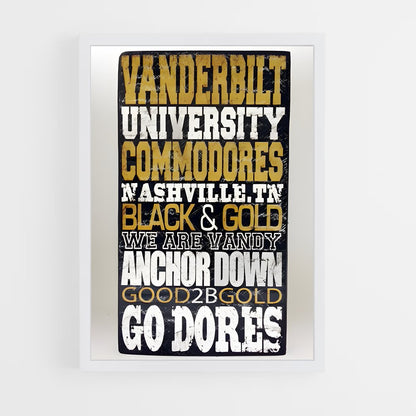 ap-vanderbilt commodores-2 cadre Blanc
