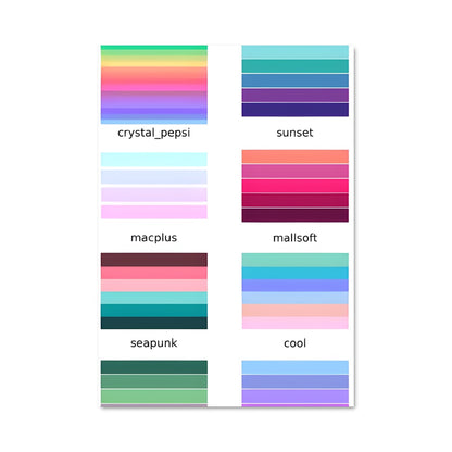 Poster Palette Rétro