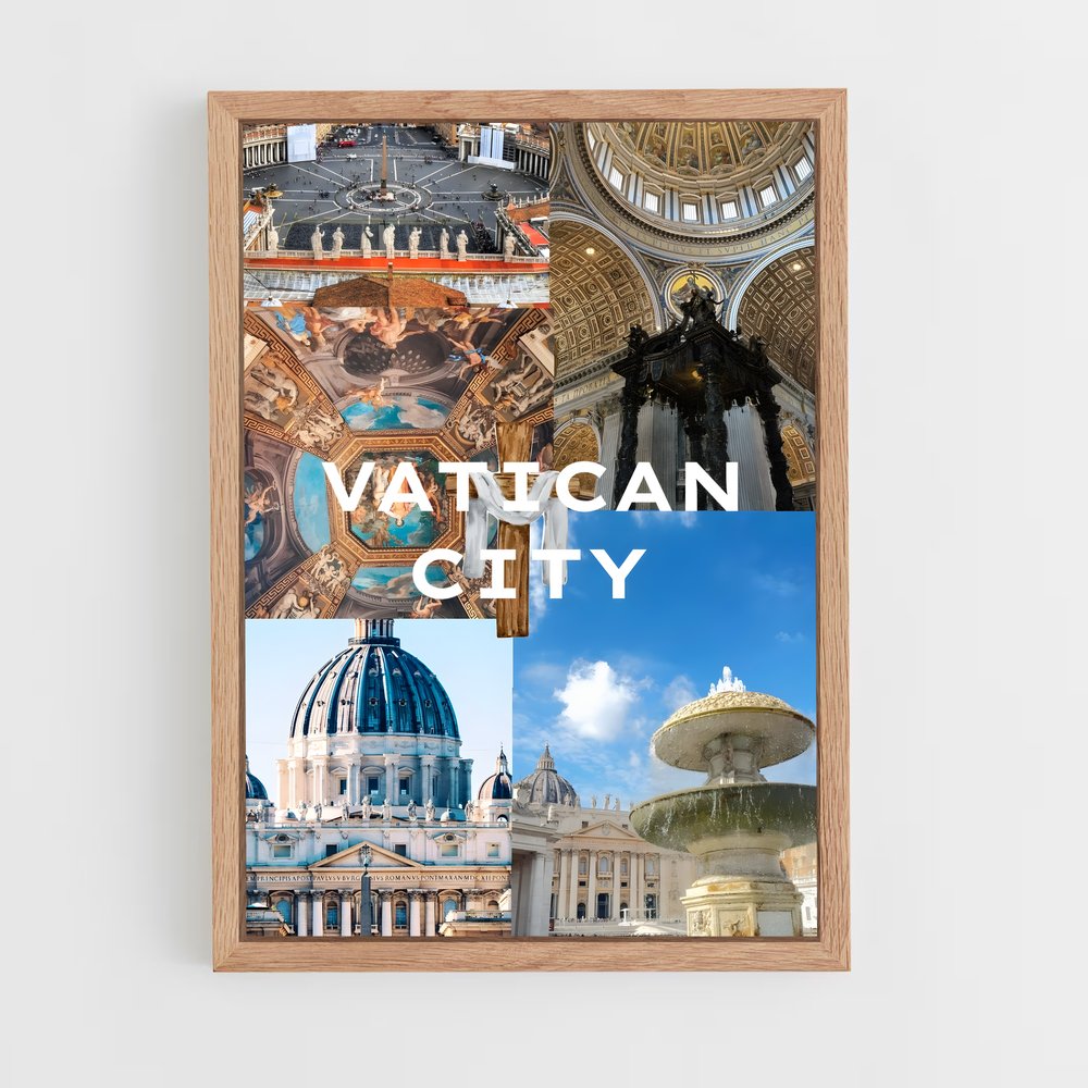 ap-vatican-6 cadre Bois clair