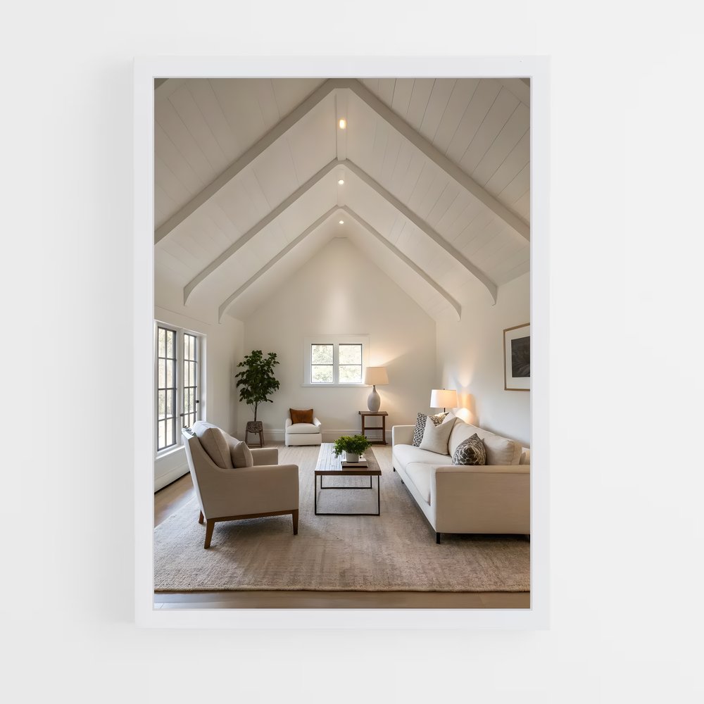 ap-vaulted ceilings-4 cadre Blanc