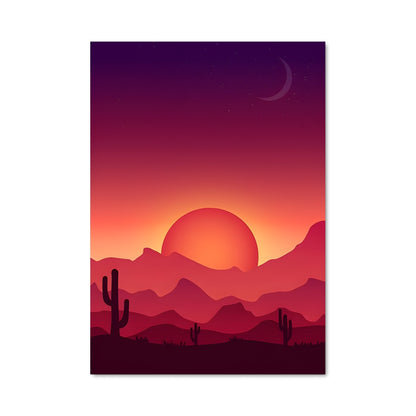 Poster Crépuscule du Désert