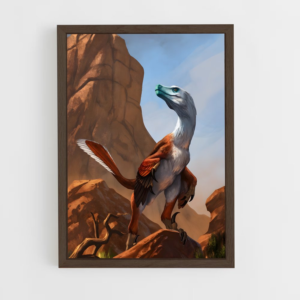 ap-velociraptor-6 cadre Bois foncé