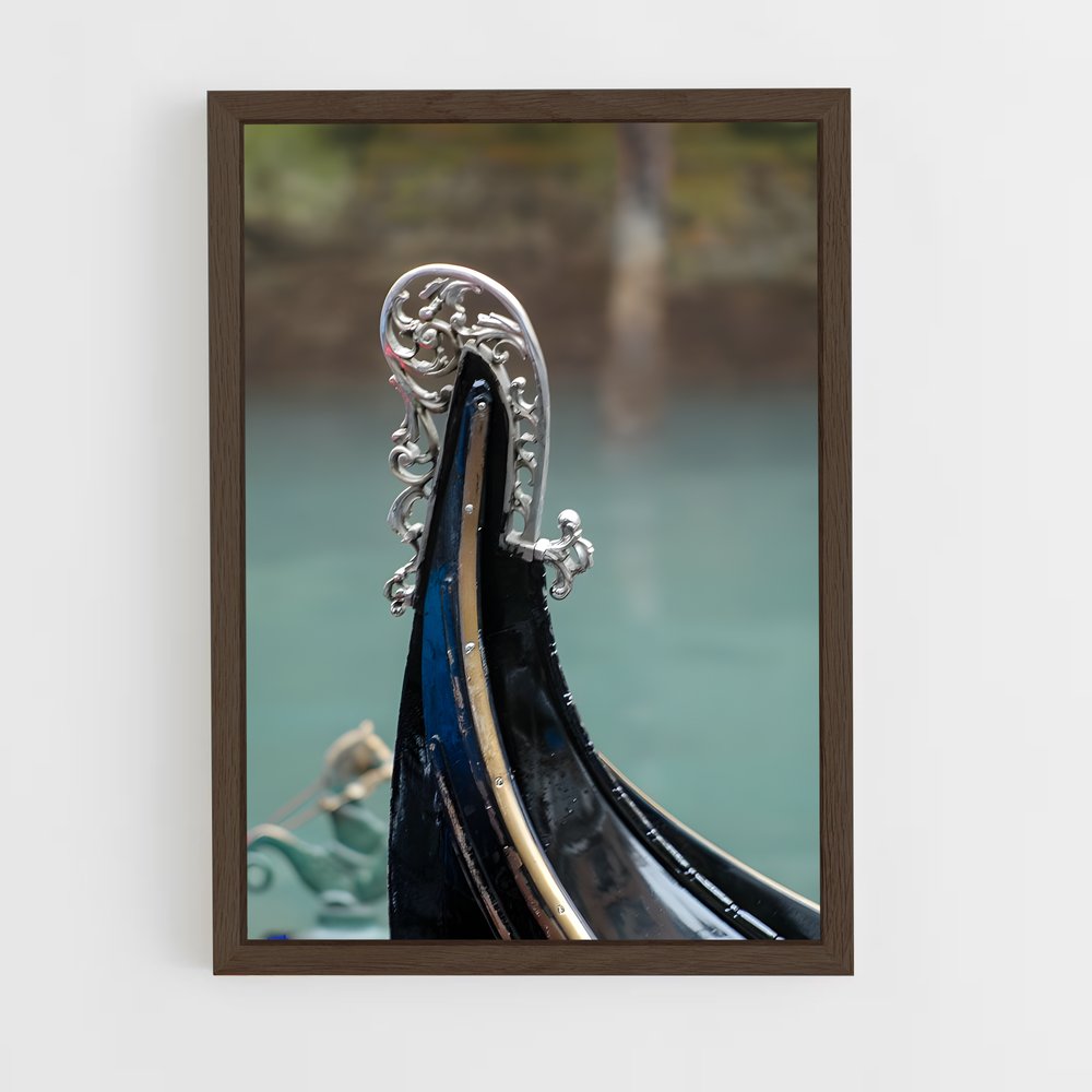 ap-venetian gondola-12 cadre Bois foncé
