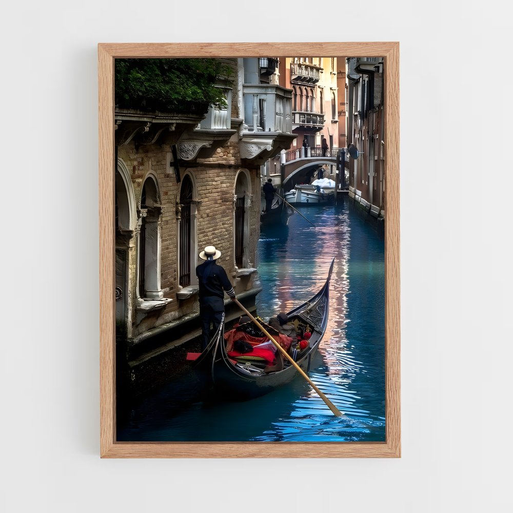 ap-venetian gondola-8 cadre Bois clair