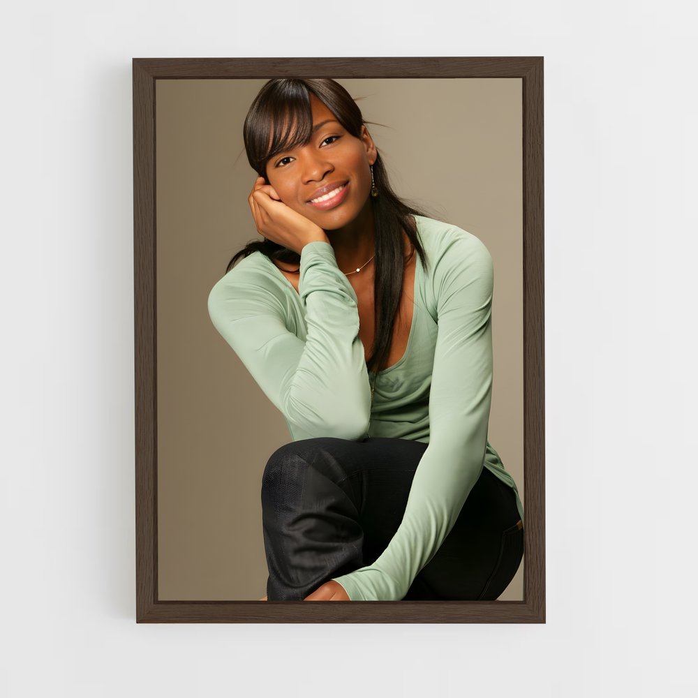 ap-venus williams-7 cadre Bois foncé