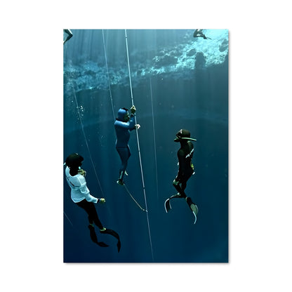 Poster Vertical blue competition 67512