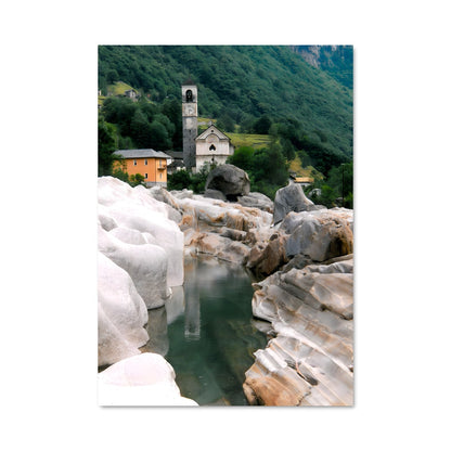 Poster Église Alpine