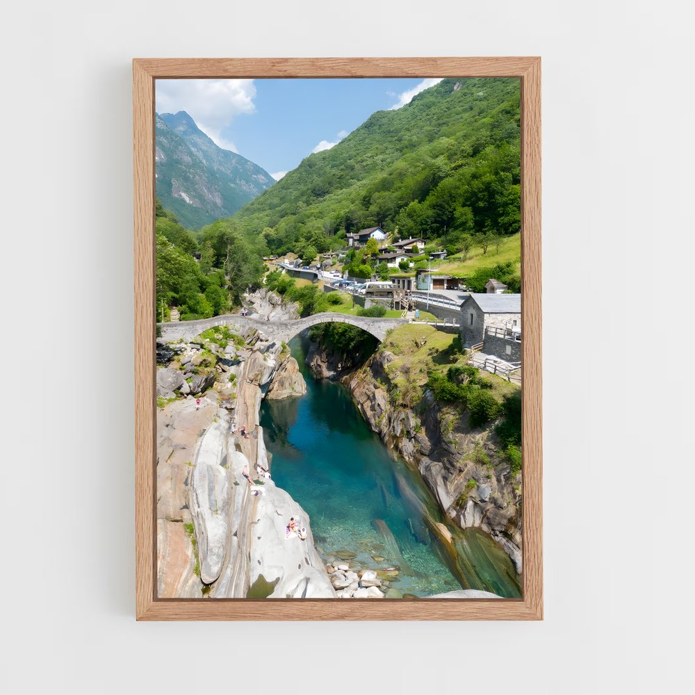 ap-verzasca dam switzerland-2 cadre Bois clair