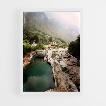 ap-verzasca dam switzerland-4 cadre Blanc