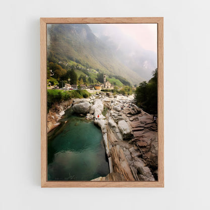 ap-verzasca dam switzerland-4 cadre Bois clair