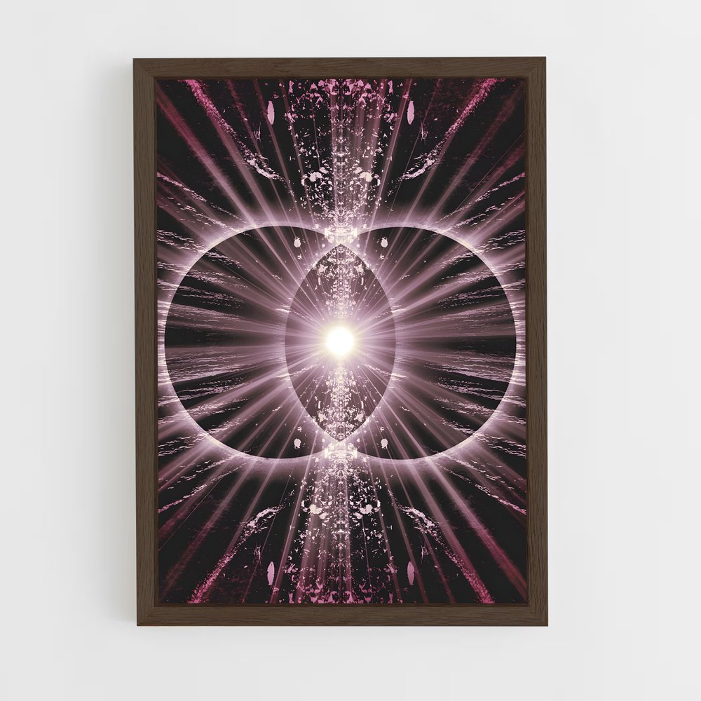 ap-vesica piscis-2 cadre Bois foncé