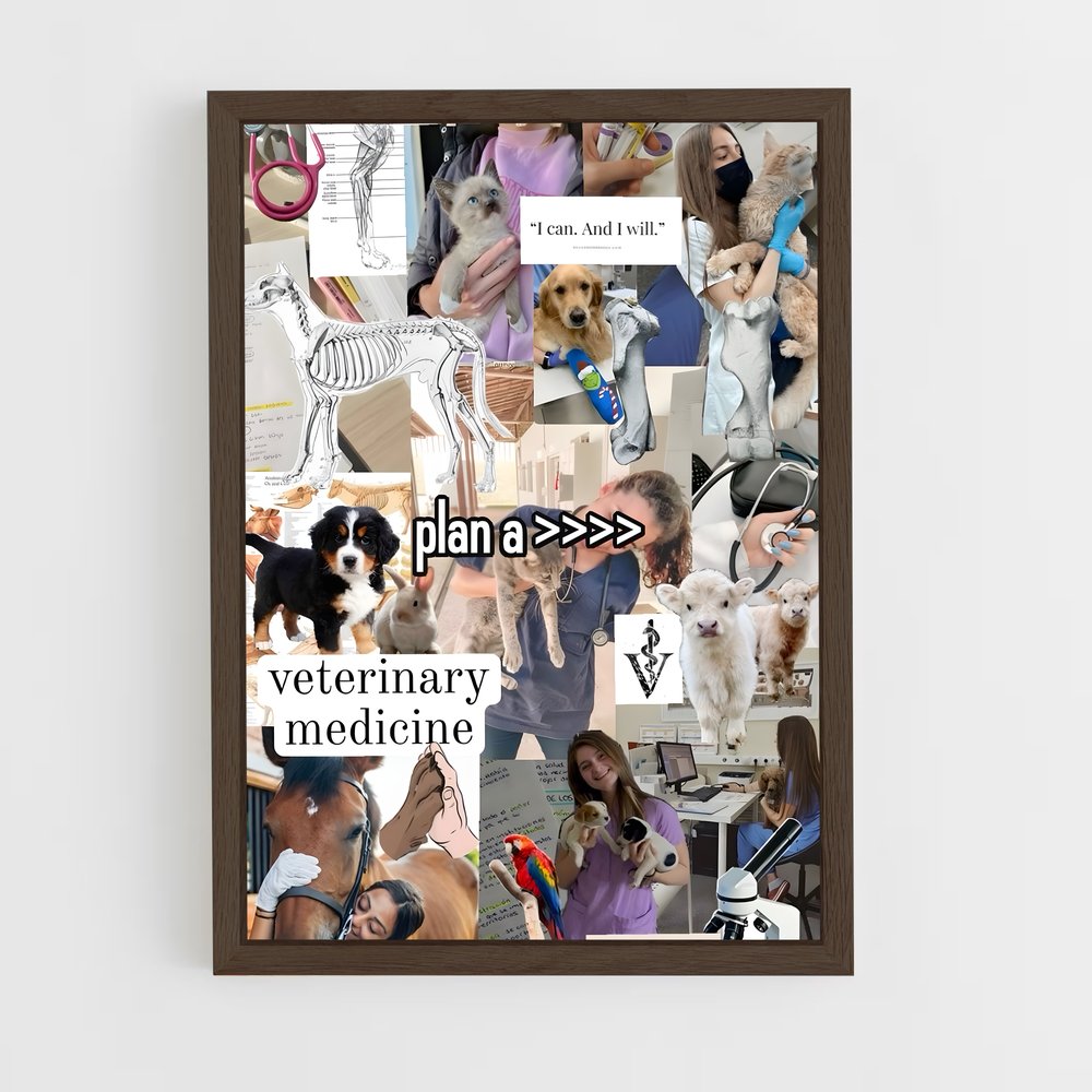 ap-veterinarian-1 cadre Bois foncé