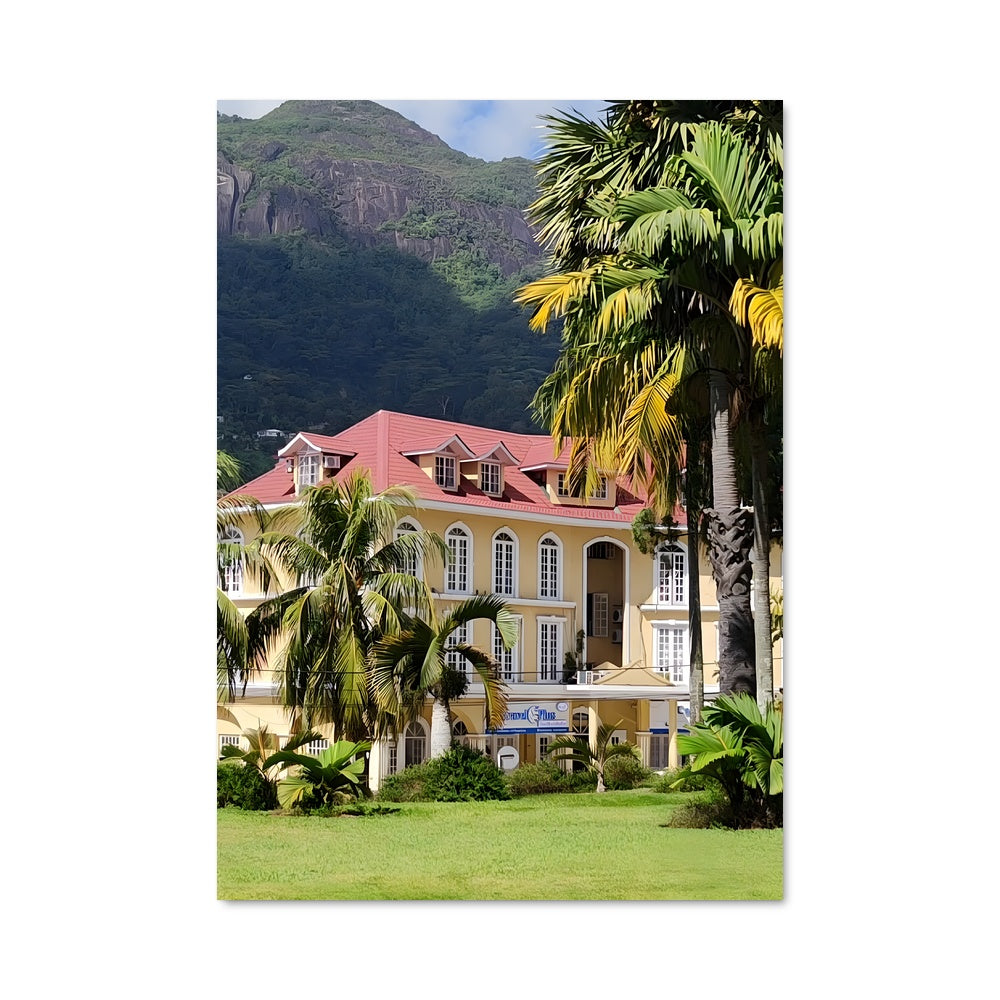 Poster Montagne Jaune