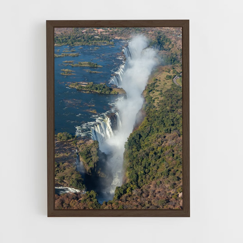 ap-victoria falls zimbabwe-1 cadre Bois foncé