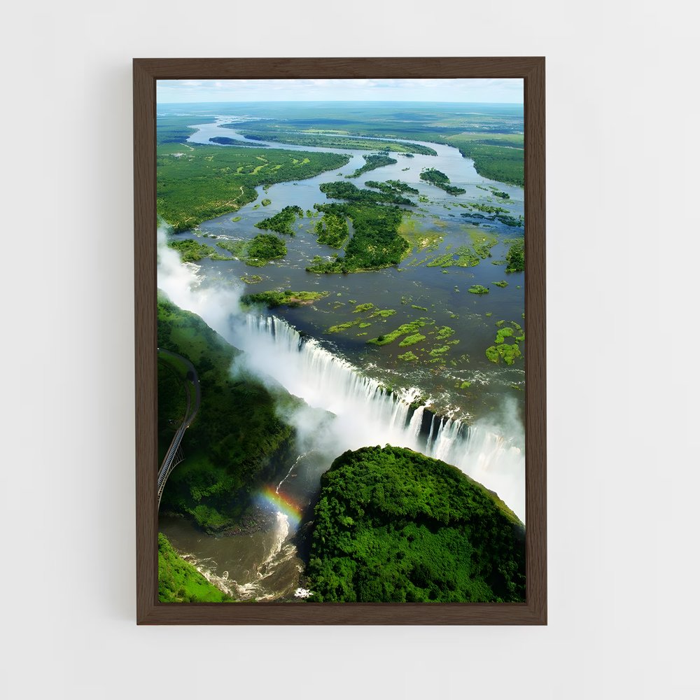 ap-victoria falls zimbabwe-5 cadre Bois foncé