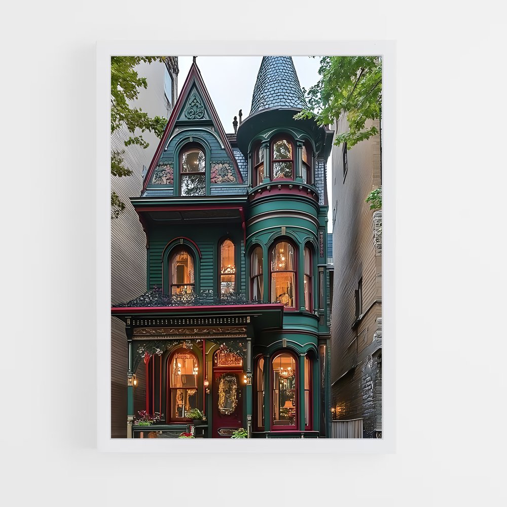 ap-victorian architecture-2 cadre Blanc