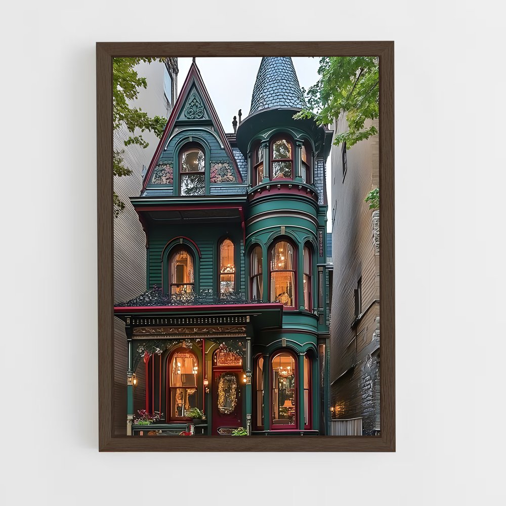 ap-victorian architecture-2 cadre Bois foncé