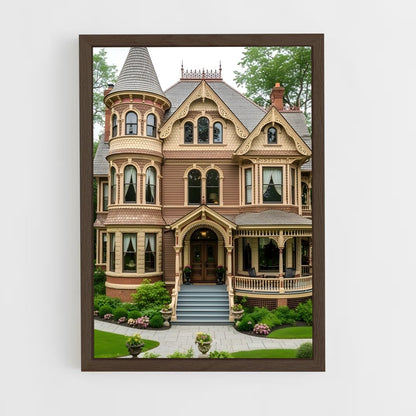 ap-victorian architecture-6 cadre Bois foncé