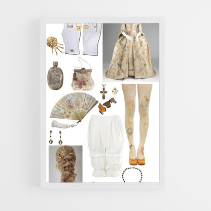 ap-victorian era-8 cadre Blanc