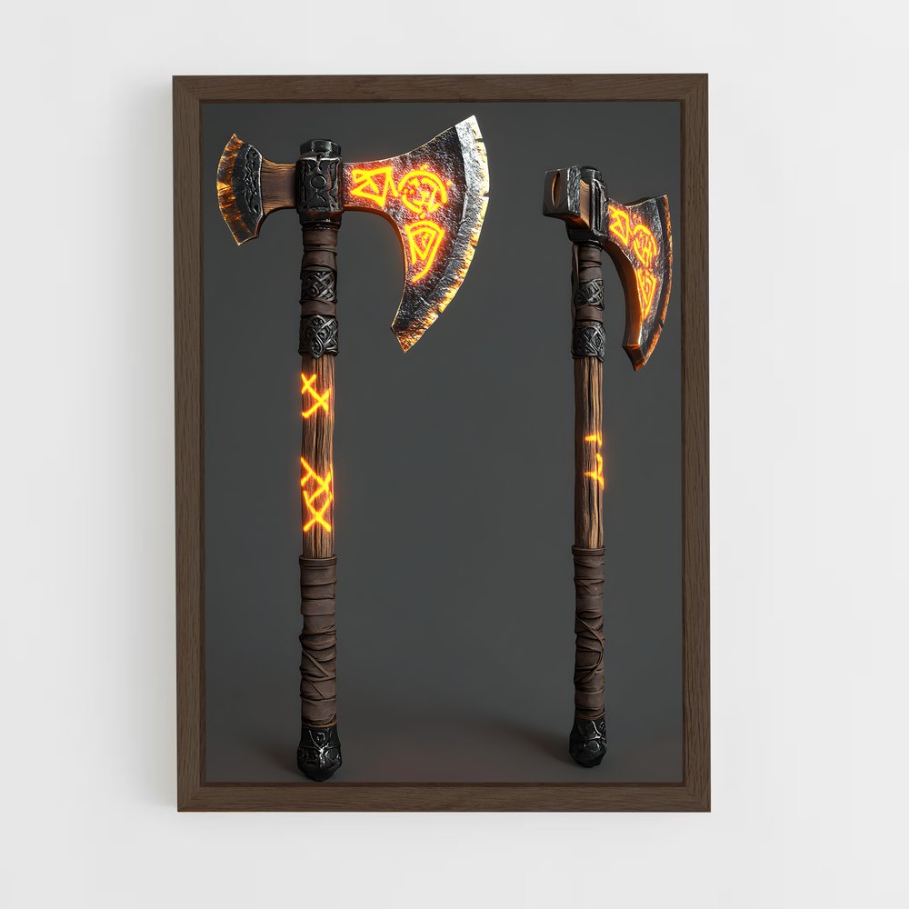 ap-viking axe-1 cadre Bois foncé