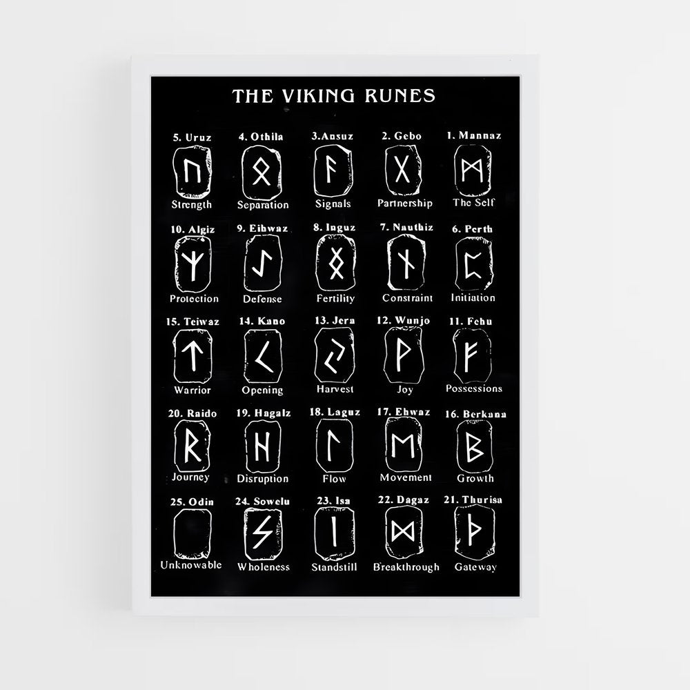ap-viking runes-1 cadre Blanc