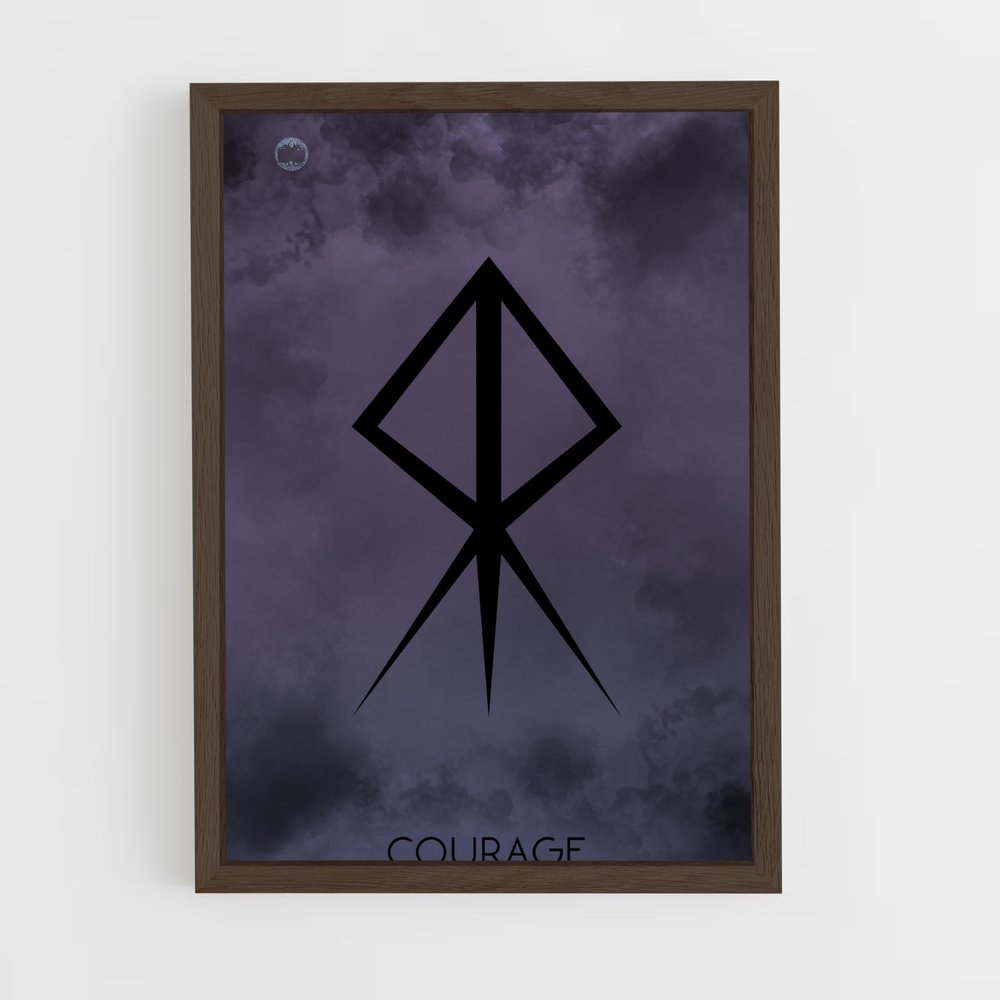 ap-viking runes-2 cadre Bois foncé