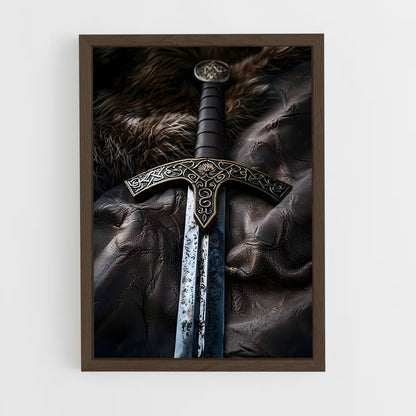 ap-viking sword-1 cadre Bois foncé