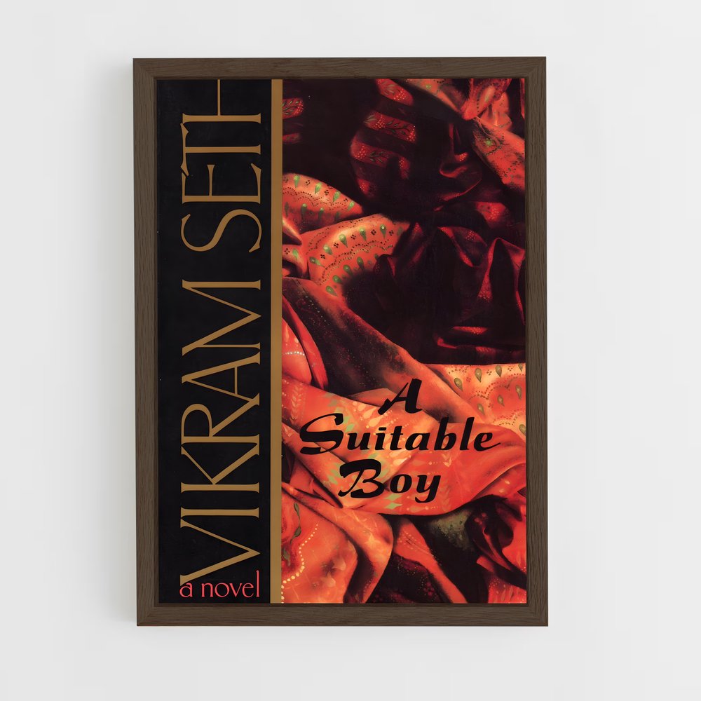 ap-vikram seth-1 cadre Bois foncé